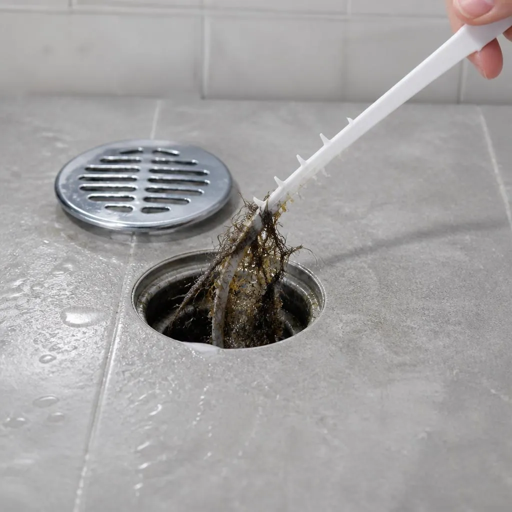 Shower Drain Cleaning: Hair, Soap Scum, and the Right Tools