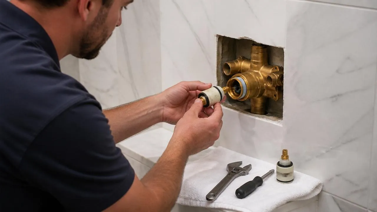 Shower Valve Repair Cost in Orange County: Cartridge, Diverter, and Full Replace
